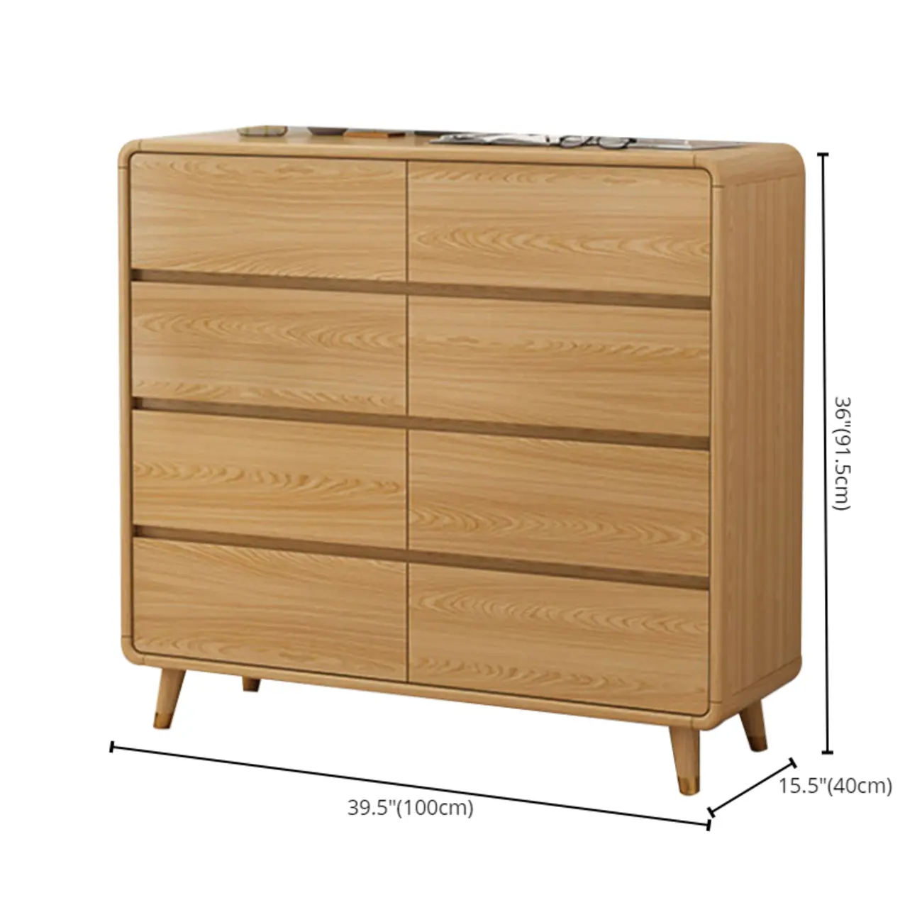 Elegant Large Brown White Wood Bedroom Cabinet with 9 Drawer Image - 30 | homeyfad