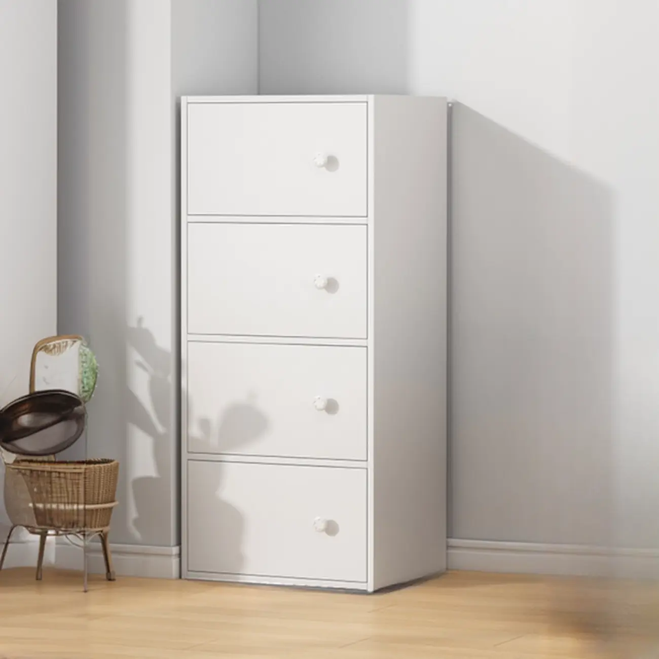 Minimalist Wooden Space-saving Storage Cabinet for Bedroom Image - 9 | homeyfad