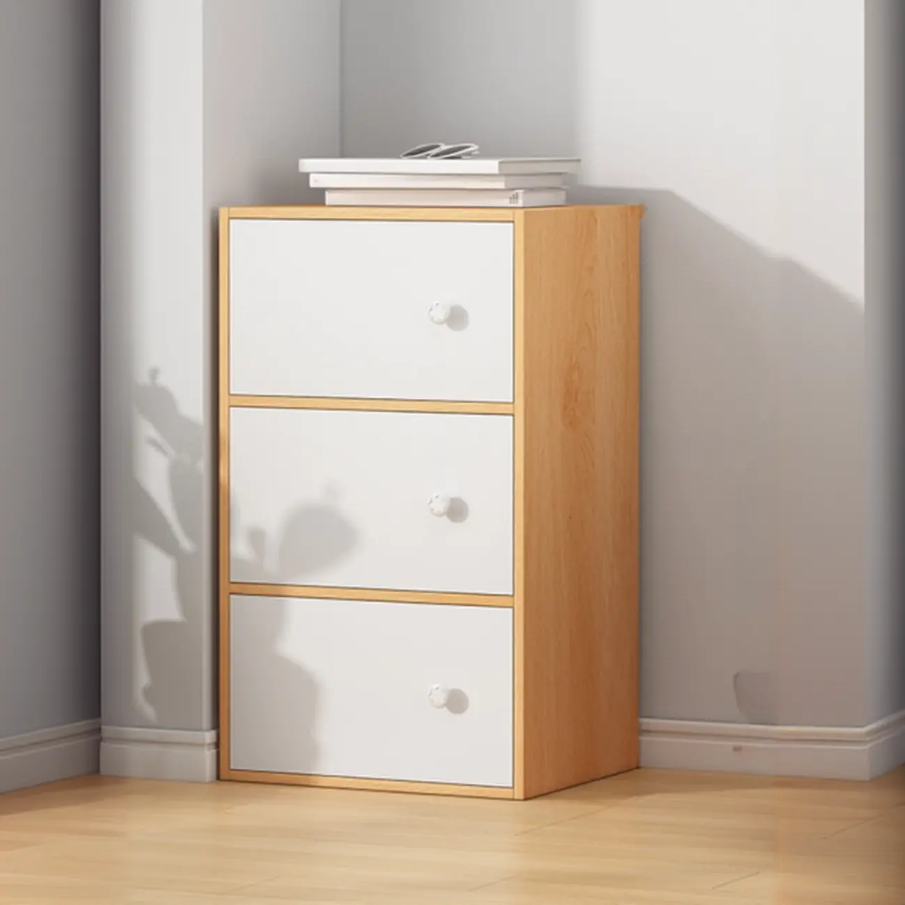 Minimalist Wooden Space-saving Storage Cabinet for Bedroom Image - 15 | homeyfad