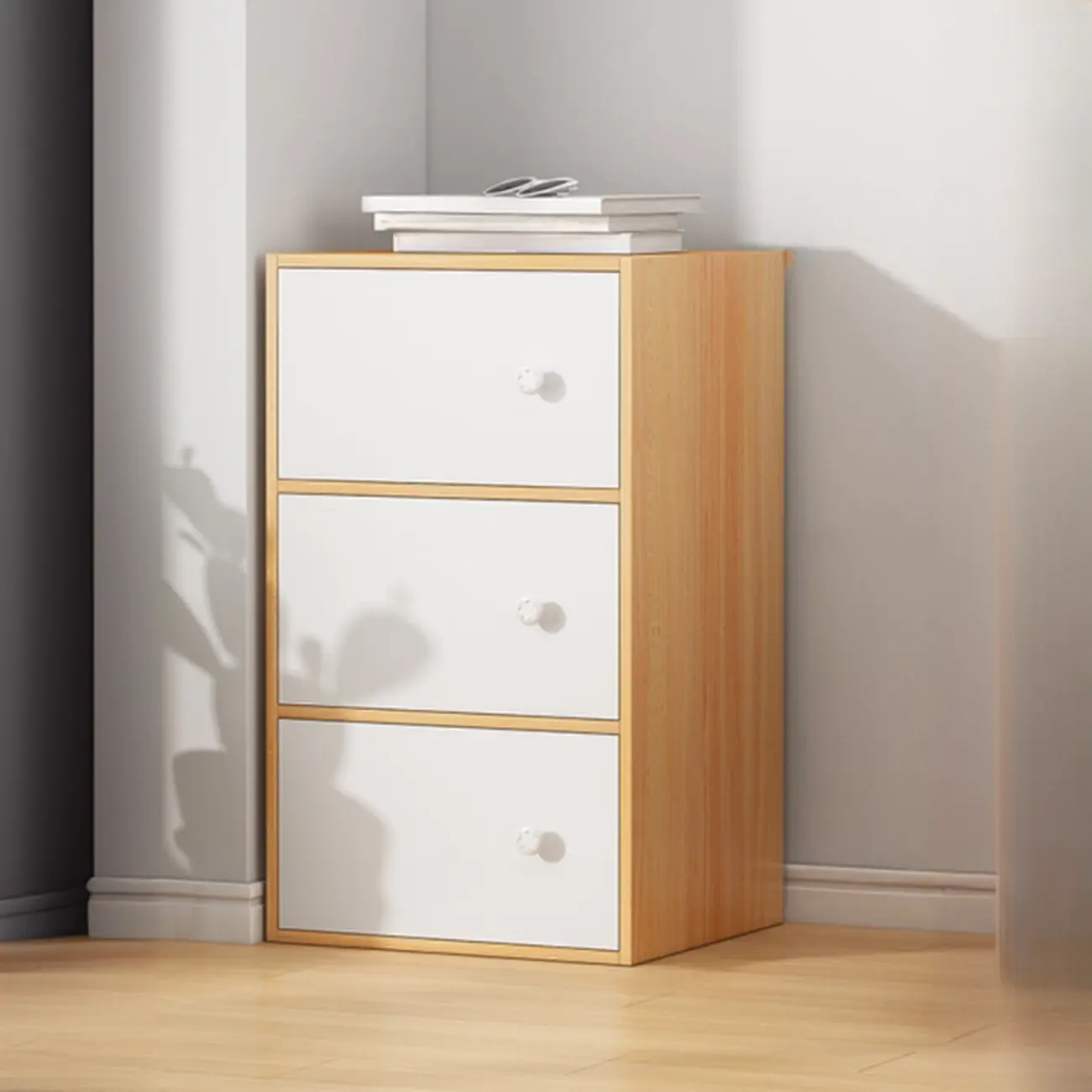 Minimalist Wooden Space-saving Storage Cabinet for Bedroom Image - 16 | homeyfad