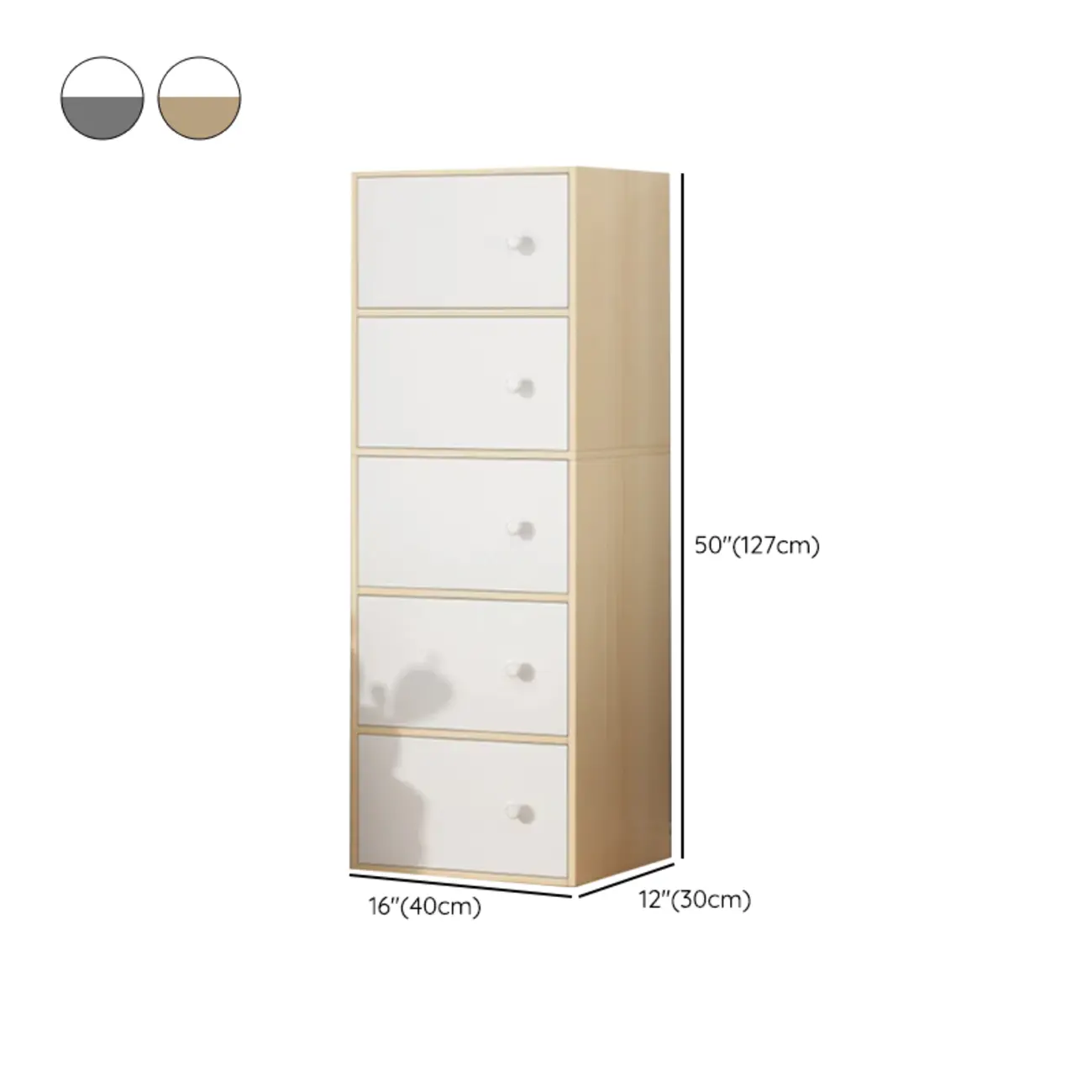 Minimalist Wooden Space-saving Storage Cabinet for Bedroom Image - 25 | homeyfad