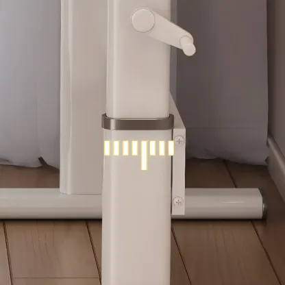 Minimalist Metal Adjustable Standing Desk with Wooden Top Image - 13