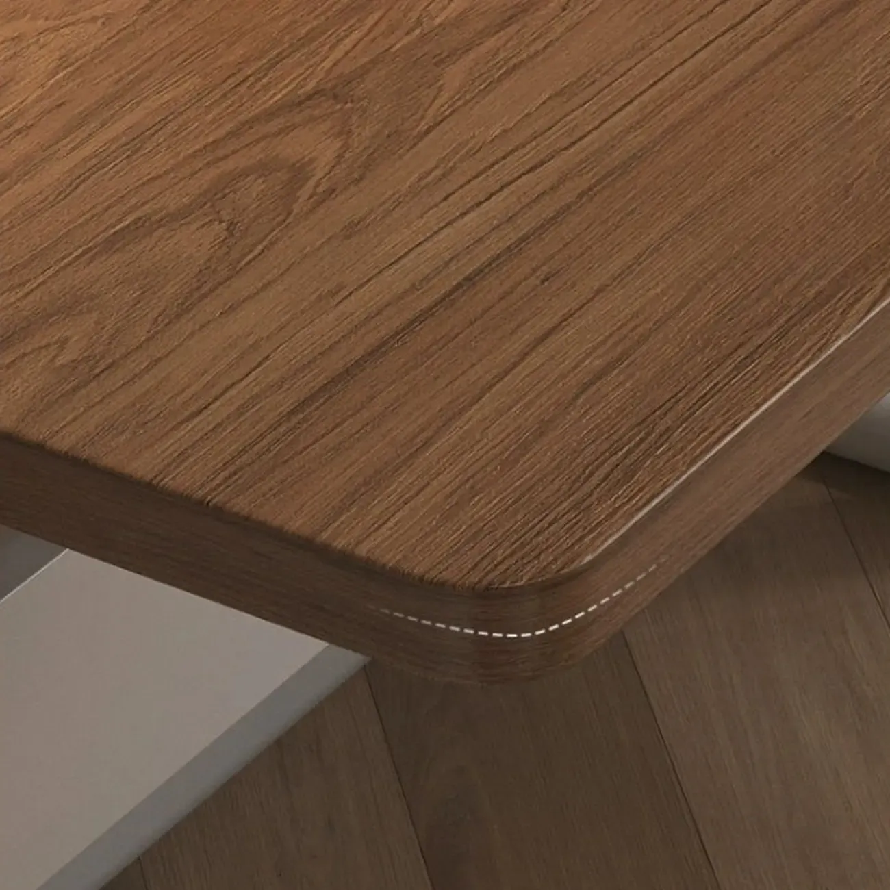 Minimalist Metal Adjustable Standing Desk with Wooden Top Image - 14