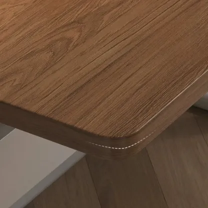 Minimalist Metal Adjustable Standing Desk with Wooden Top Image - 14