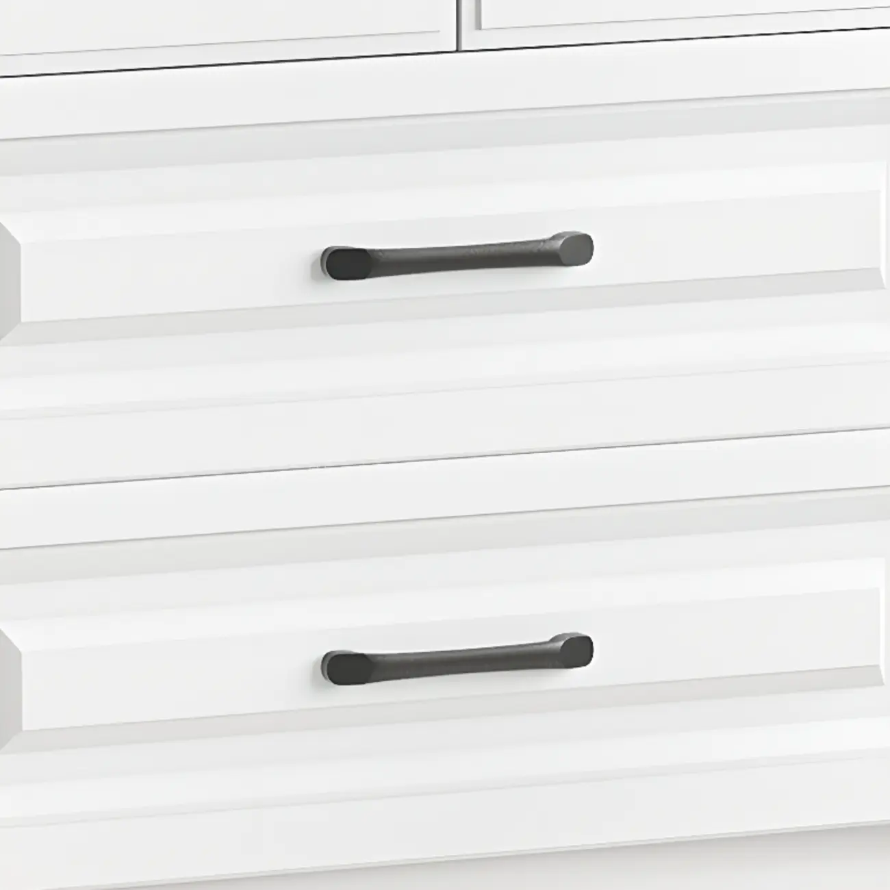 Standard White 2-Drawer Wood Bookshelf with Glass Door Image - 8 | homeyfad