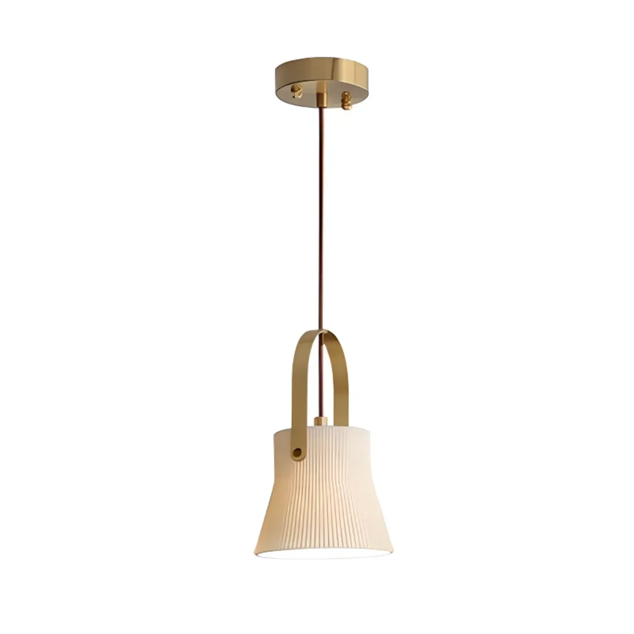 Modern Ceramic Pendant Light Adjustable Length for Dining Image - 5