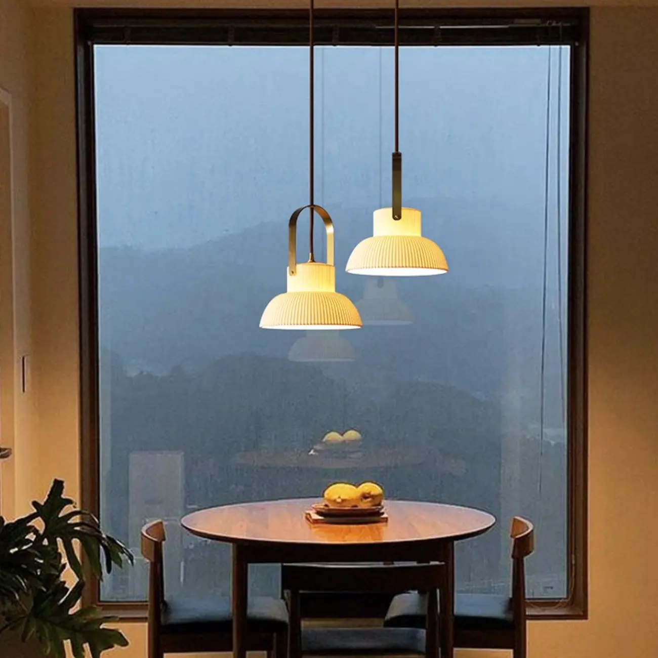 Modern Ceramic Pendant Light Adjustable Length for Dining Image - 6 | homeyfad