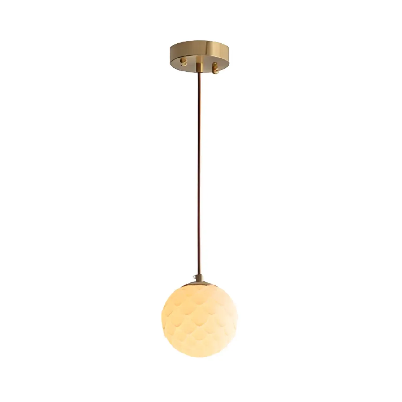 Modern Ceramic Pendant Light Adjustable Length for Dining Image - 7