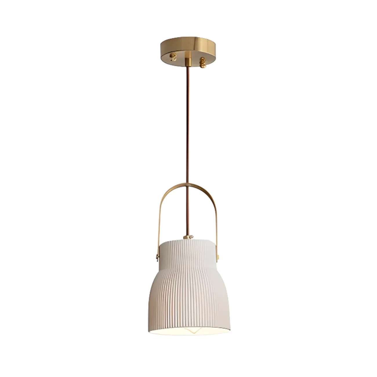 Modern Ceramic Pendant Light Adjustable Length for Dining Image - 9 | homeyfad