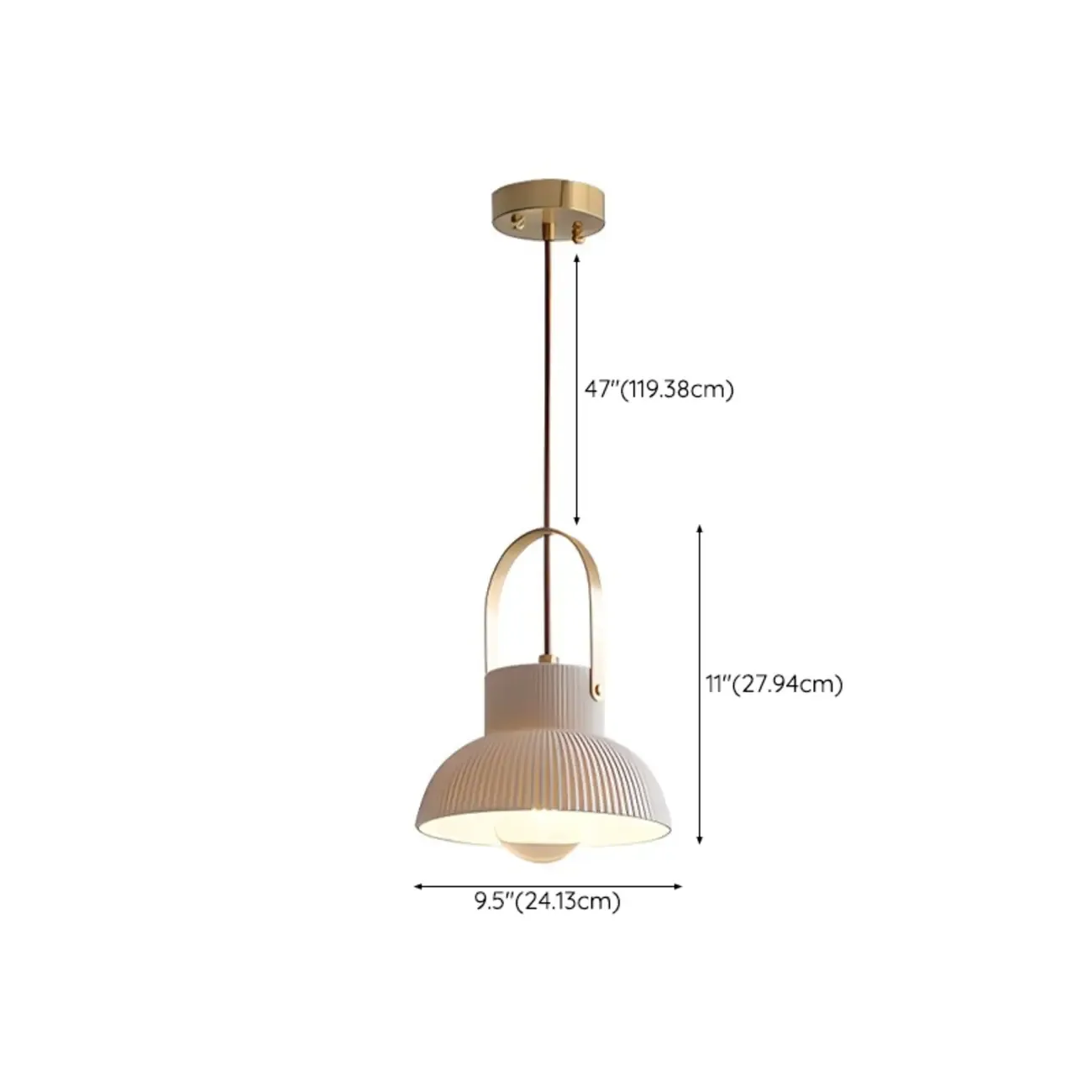 Modern Ceramic Pendant Light Adjustable Length for Dining Image - 16