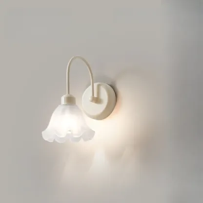 Vintage Wall Sconce with Vitreous Shade for Home Decor Image - 4