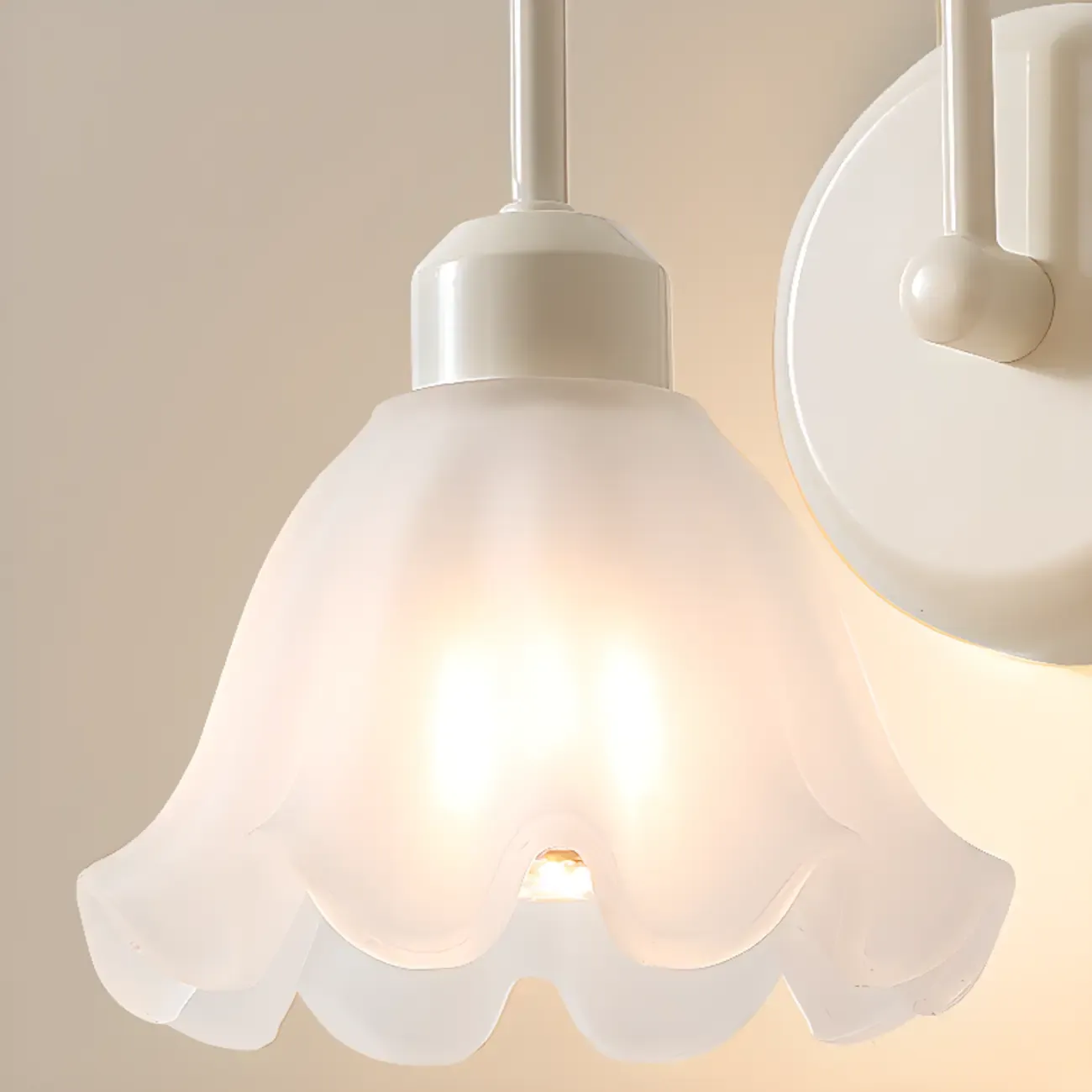 Vintage Wall Sconce with Vitreous Shade for Home Decor Image - 11