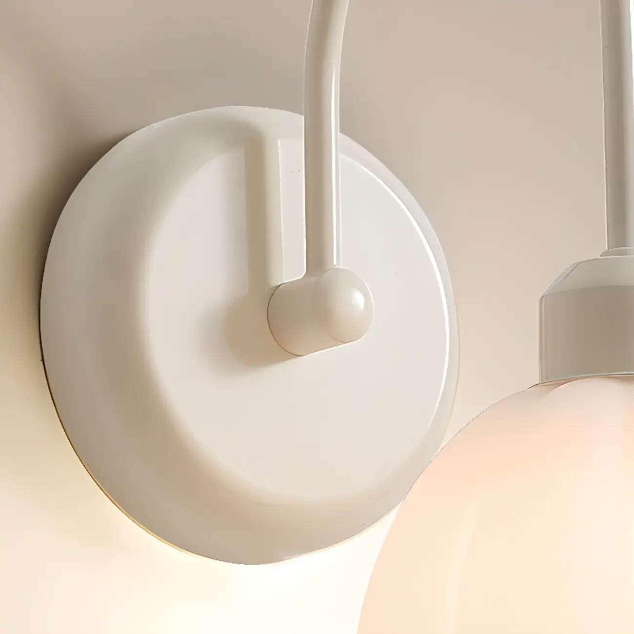 Vintage Wall Sconce with Vitreous Shade for Home Decor Image - 13