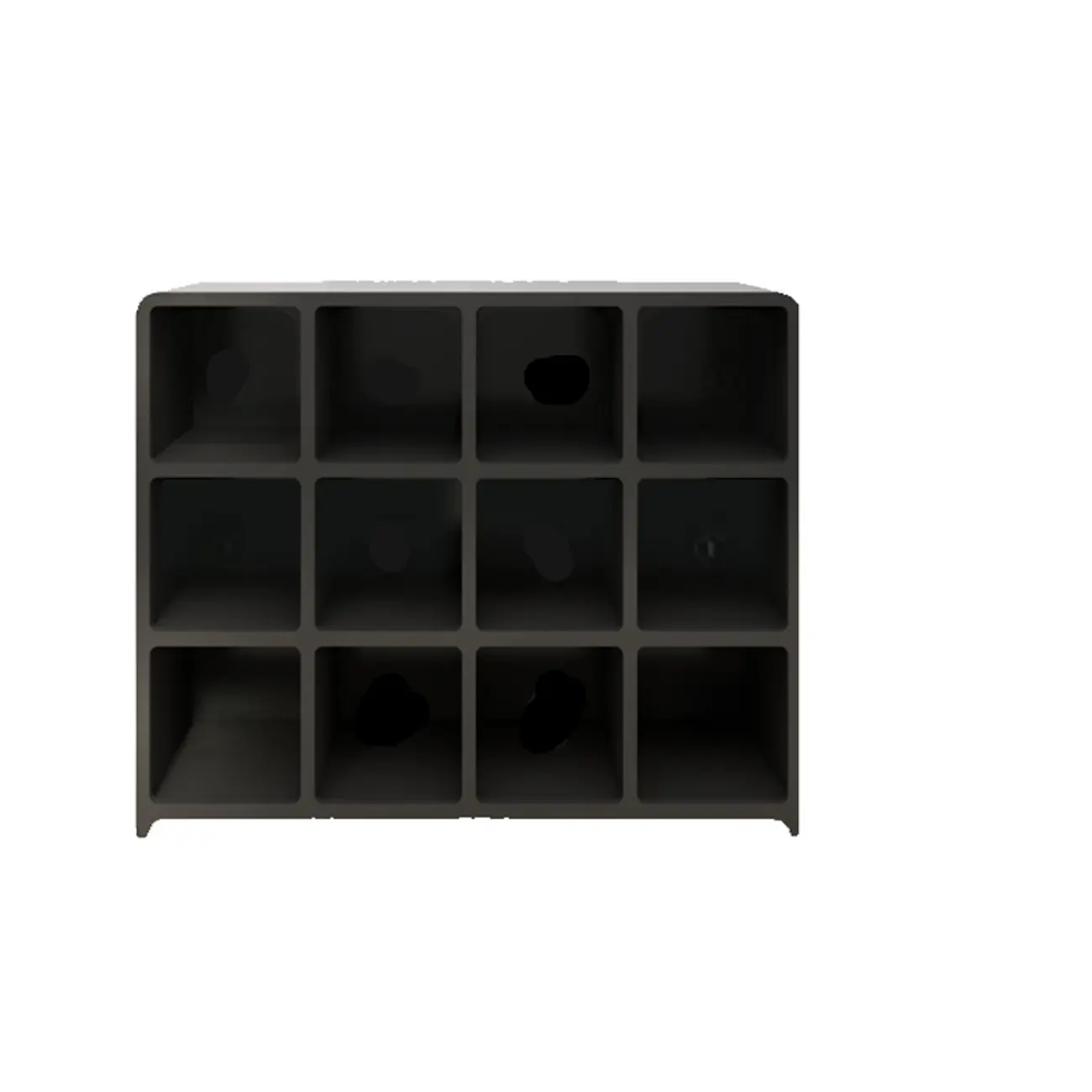Simple Wooden Closed Back Bookcase in Black Image - 11 | homeyfad