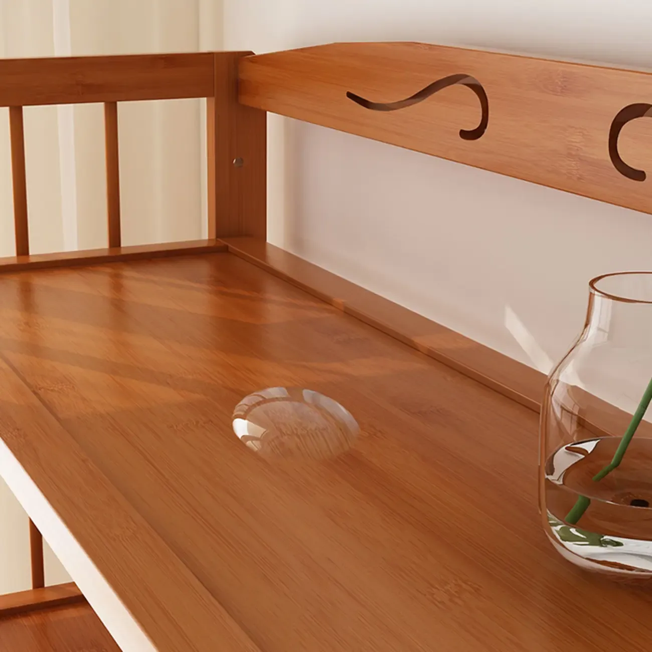 Minimalist Adjustable Vertical Open Back Wooden Bookshelves Image - 8