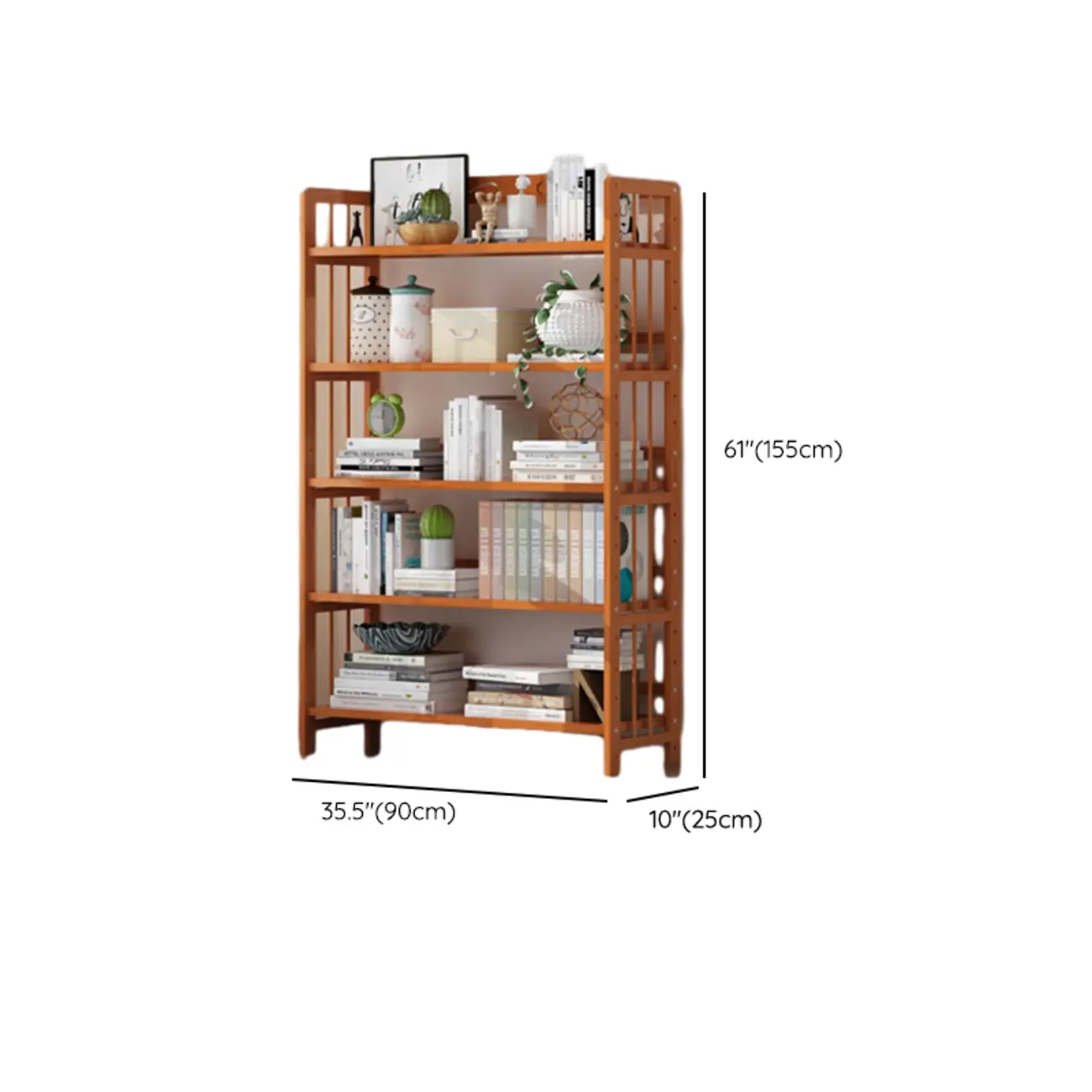 Minimalist Adjustable Vertical Open Back Wooden Bookshelves Image - 24 | homeyfad