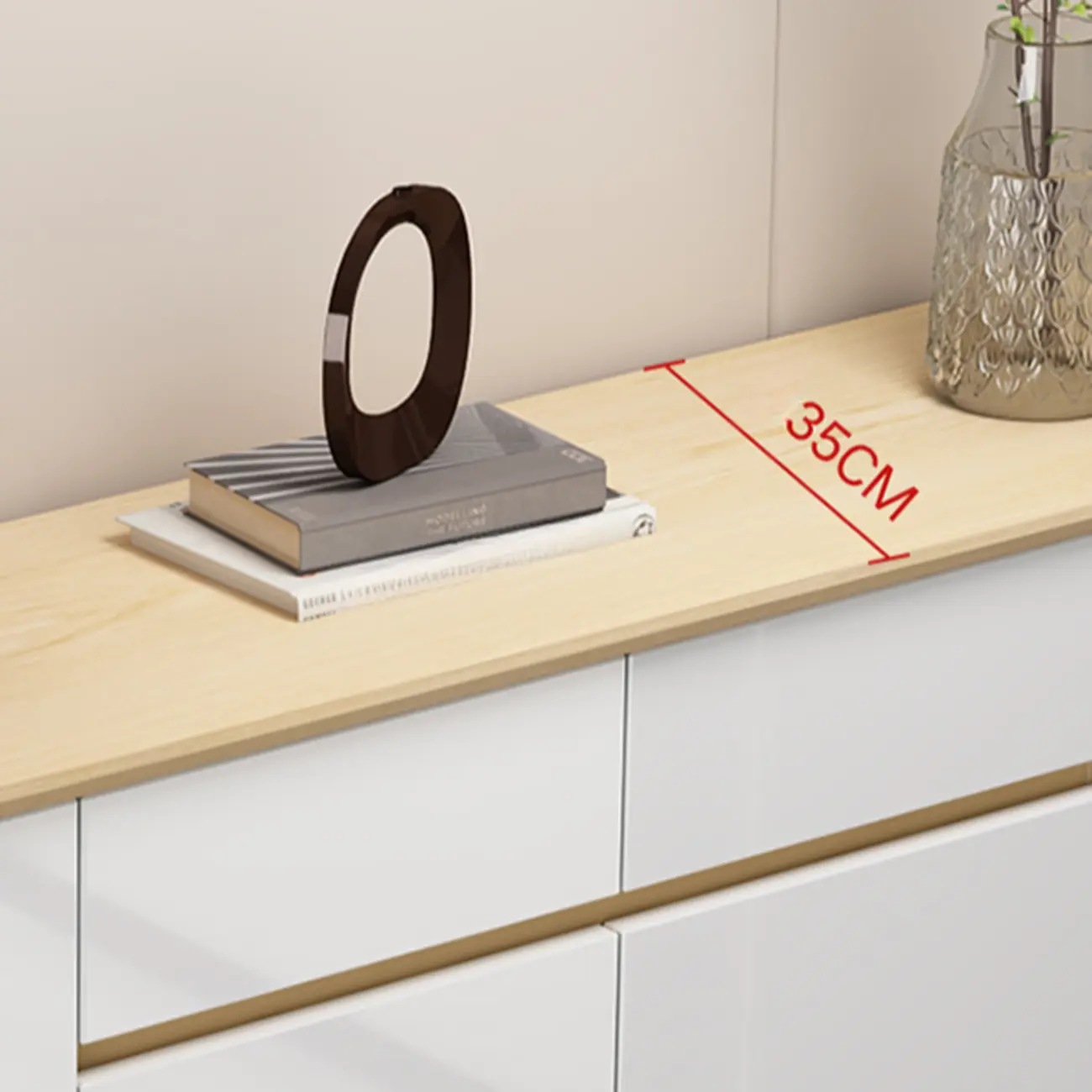 Natural Solid Wood Shoe Cabinet for Entryway Image - 16 | homeyfad