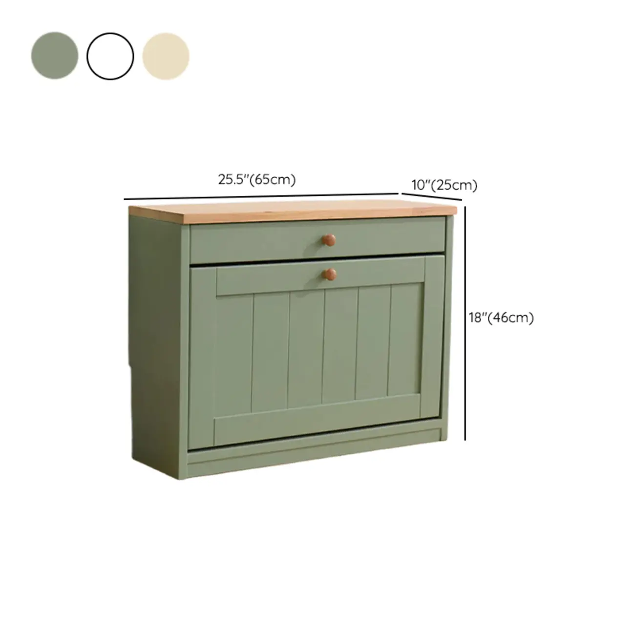 Entryway White/ Tawny Wooden Wall-Mounted Shoe Cabinet #size | homeyfad