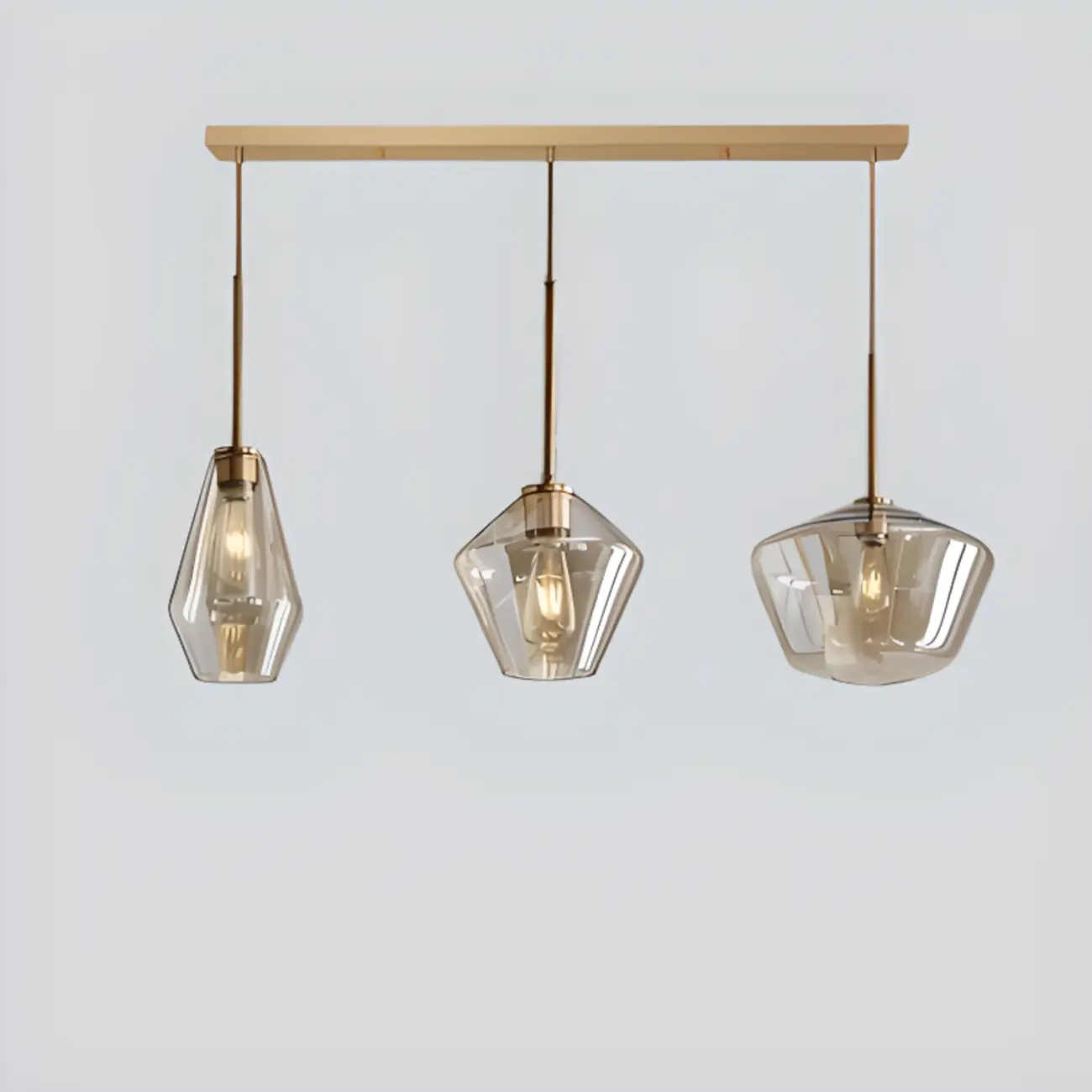 Modern Glass Pendant Lighting for Kitchen Island | homeyfad