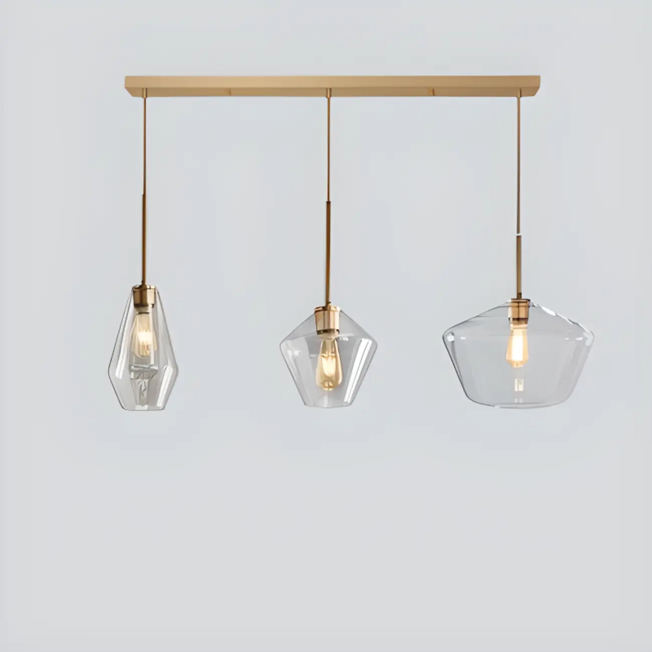 Modern Glass Pendant Lighting for Kitchen Island | homeyfad