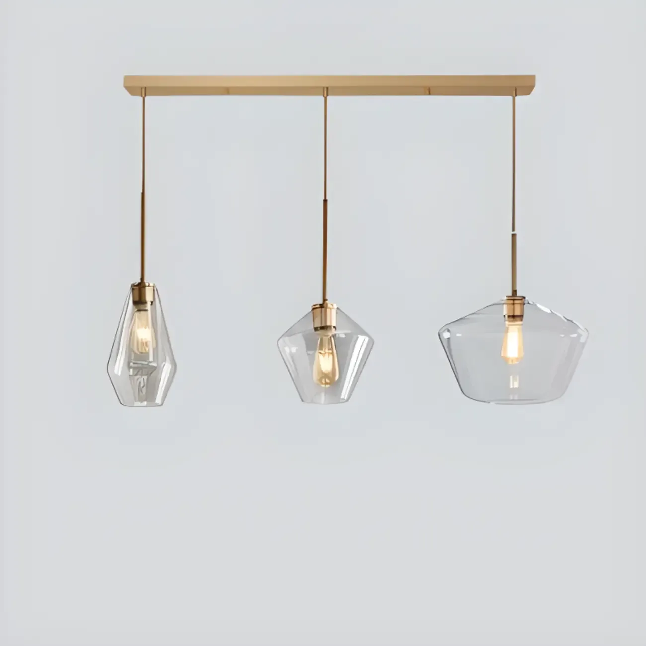 Modern Glass Pendant Lighting for Kitchen Island