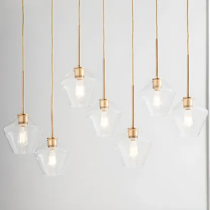 Modern Glass Pendant Lighting for Kitchen Island