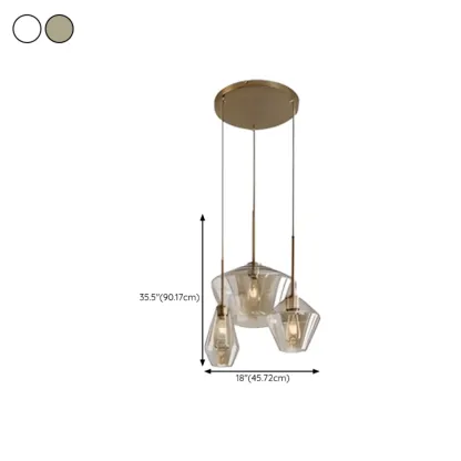 Modern Glass Pendant Lighting for Kitchen Island