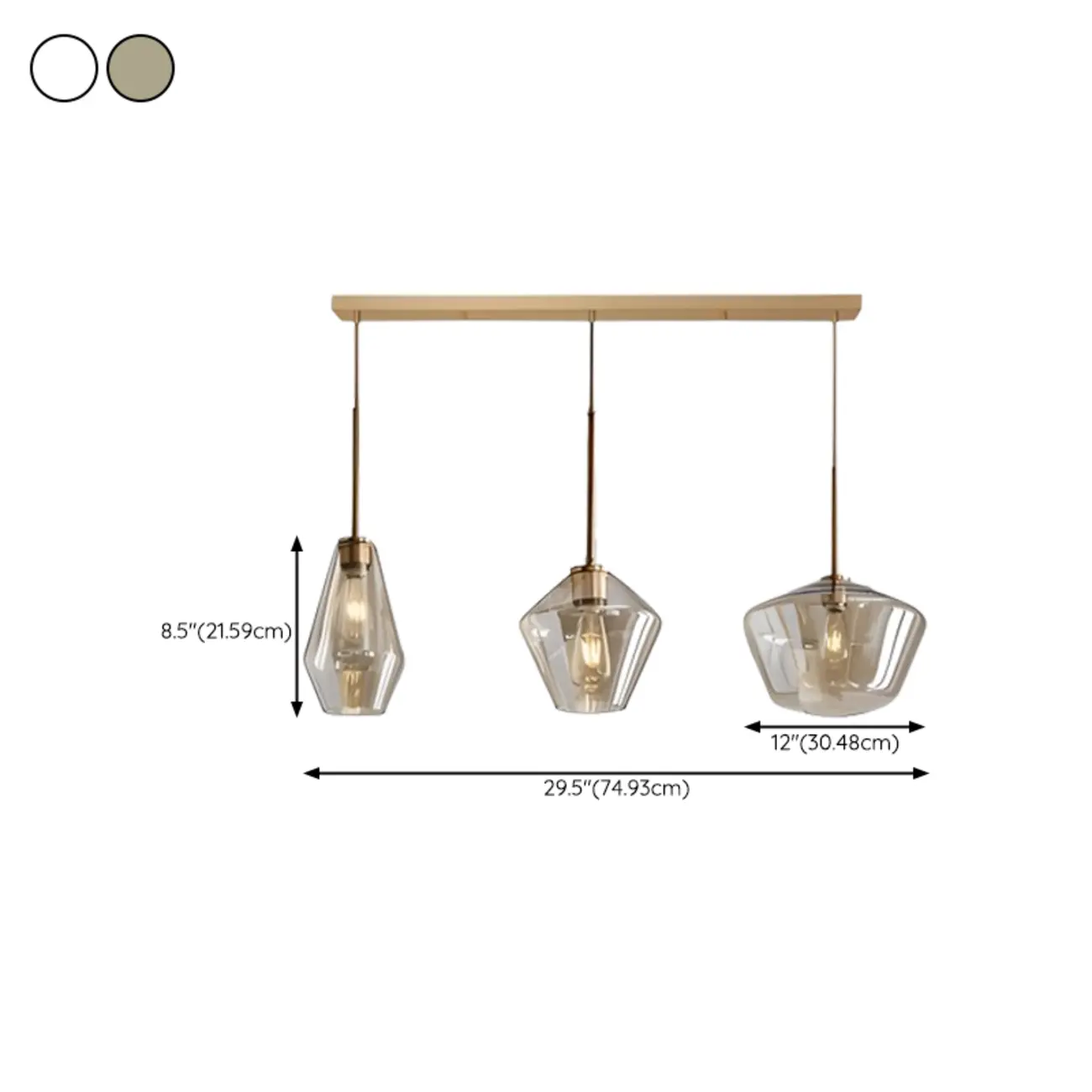 Modern Glass Pendant Lighting for Kitchen Island | homeyfad