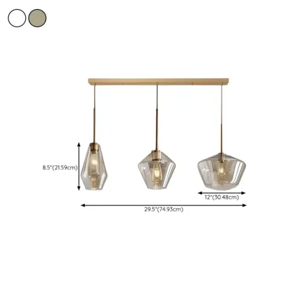 Modern Glass Pendant Lighting for Kitchen Island