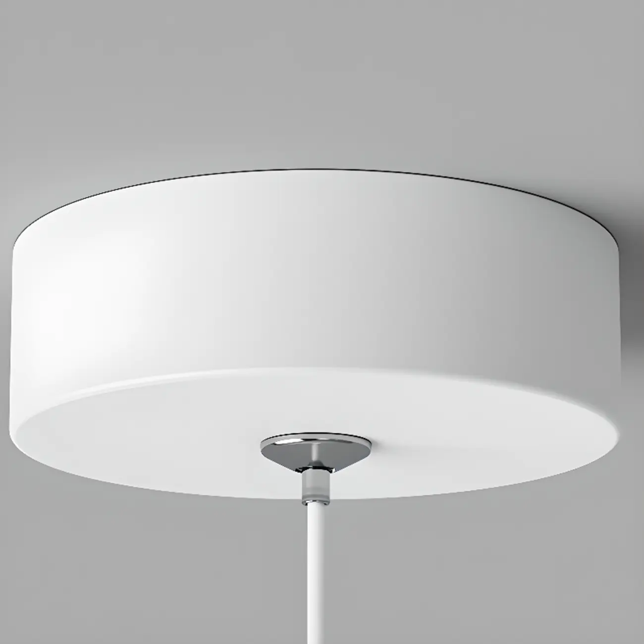 Minimalist White Metal LED Pendant Light Hanging Lamp Image - 9 | homeyfad