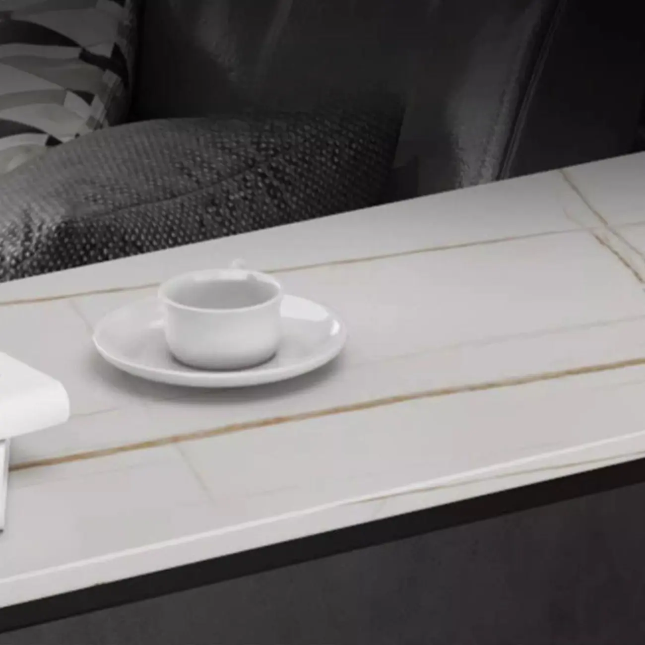 Scandinavian Slate Metal Rectangular Bar Tables Image - 11 | homeyfad