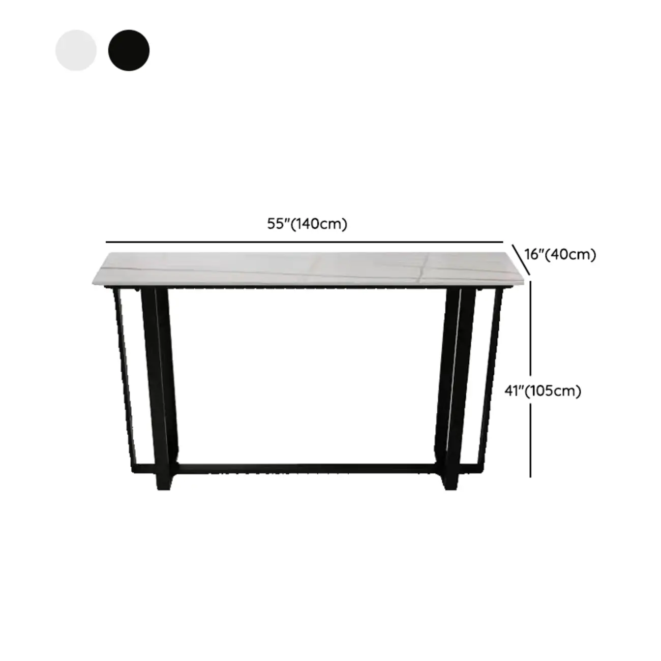 Scandinavian Slate Metal Rectangular Bar Tables Image - 14 | homeyfad