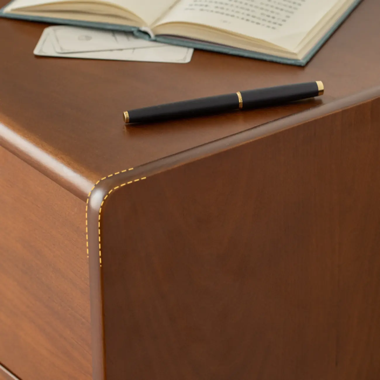 Trendy Lumber Cocoa Chest with 9 Drawers and Metal Base Image - 6 | homeyfad