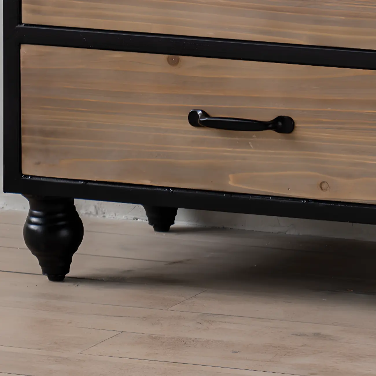 Rustic Wooden Freestanding Cabinet for Living Room Decor with Arch Shape | homeyfad