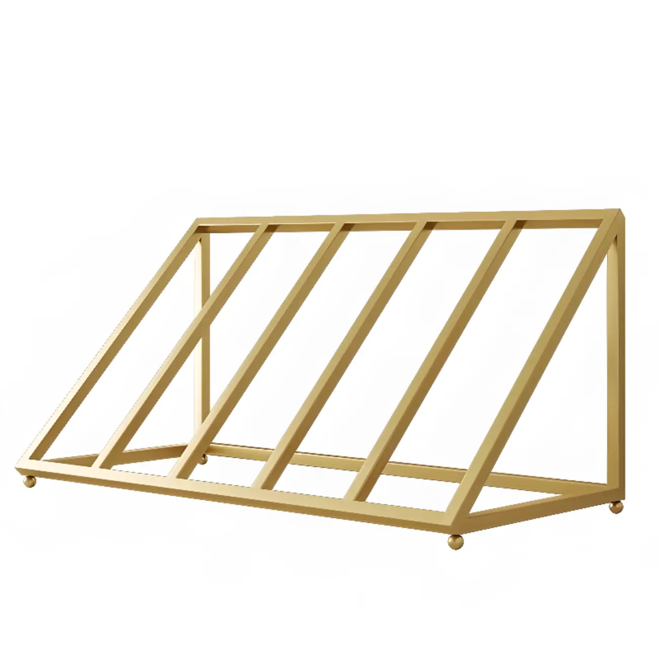 Modern Metal Wine Rack Slanted Holder Shelf for 7 Bottles Image - 10 | homeyfad