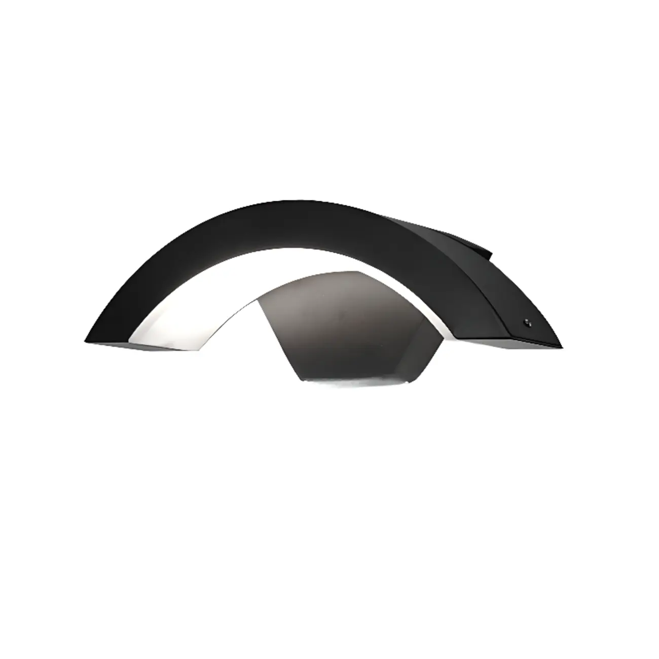 Outdoor Arc Wall Sconce with White Down Shade, Led Light, Hardwired, Polymethyl Methacrylate (pmma) Material Image - 6 | homeyfad