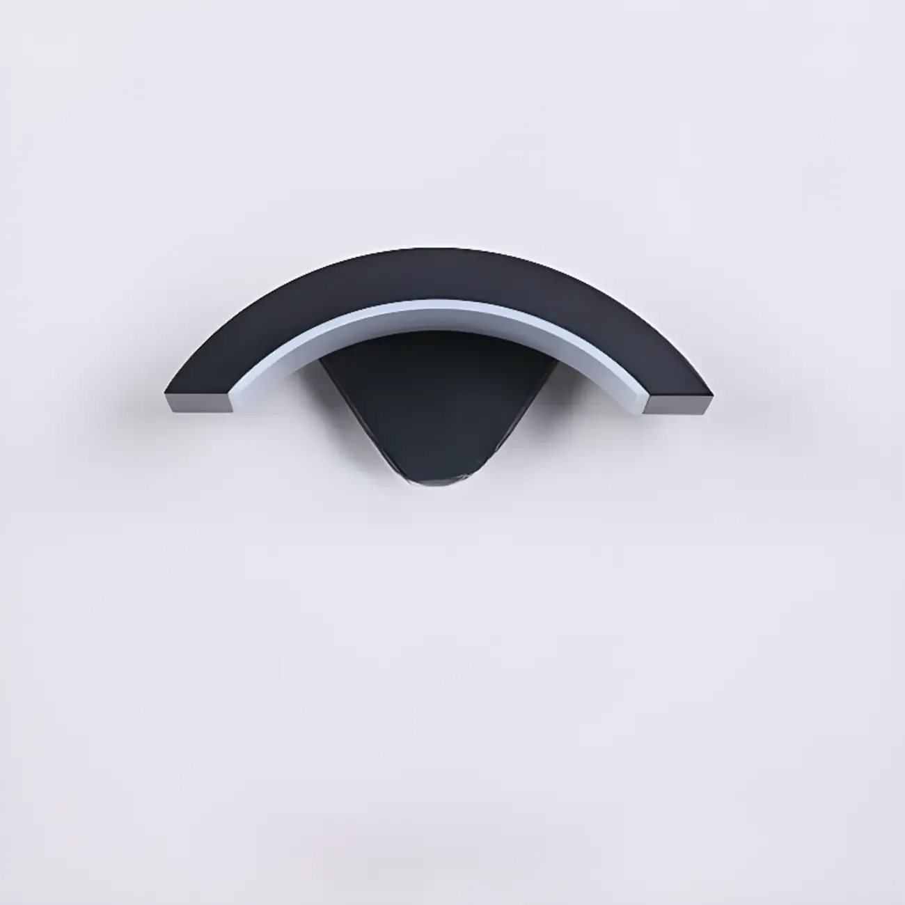 Outdoor Arc Wall Sconce with White Down Shade, Led Light, Hardwired, Polymethyl Methacrylate (pmma) Material Image - 11