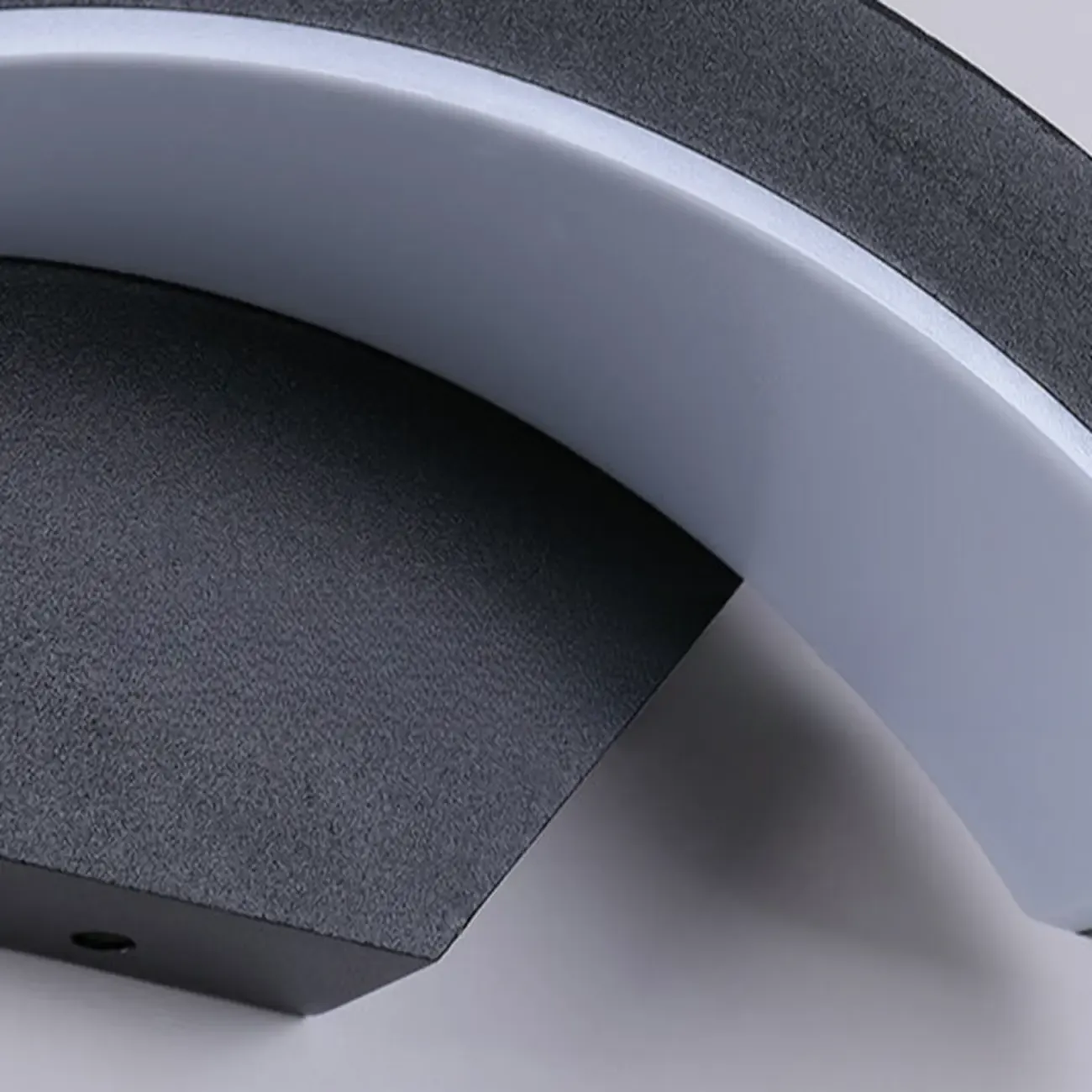 Outdoor Arc Wall Sconce with White Down Shade, Led Light, Hardwired, Polymethyl Methacrylate (pmma) Material Image - 12