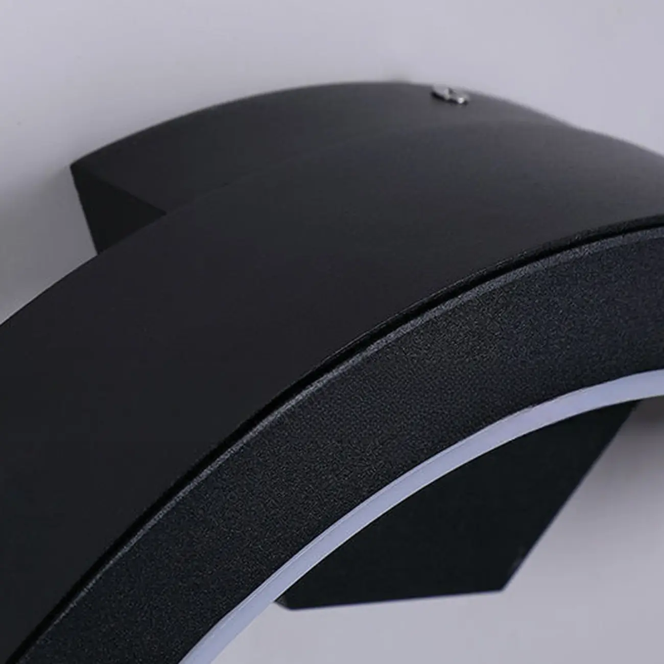 Outdoor Arc Wall Sconce with White Down Shade, Led Light, Hardwired, Polymethyl Methacrylate (pmma) Material Image - 13 | homeyfad