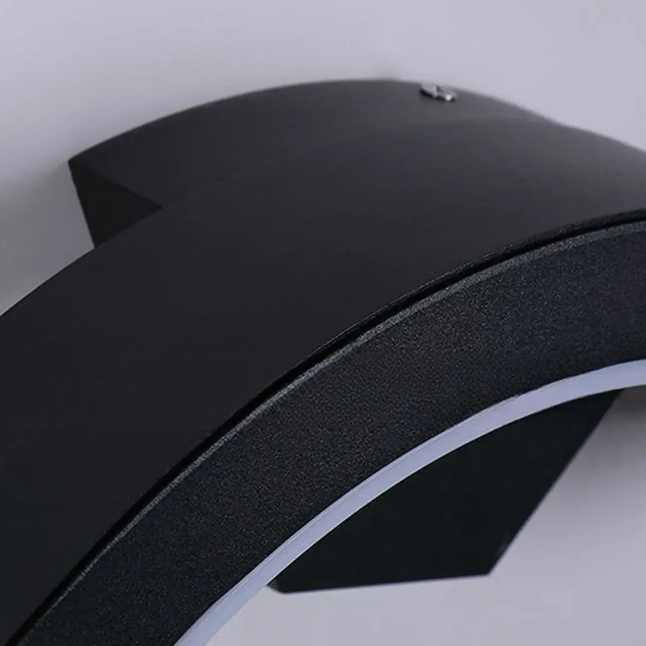 Outdoor Arc Wall Sconce with White Down Shade, Led Light, Hardwired, Polymethyl Methacrylate (pmma) Material Image - 13