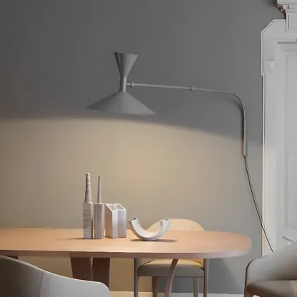 Modern Adjustable Cone Wall Light for Living Room Image - 1