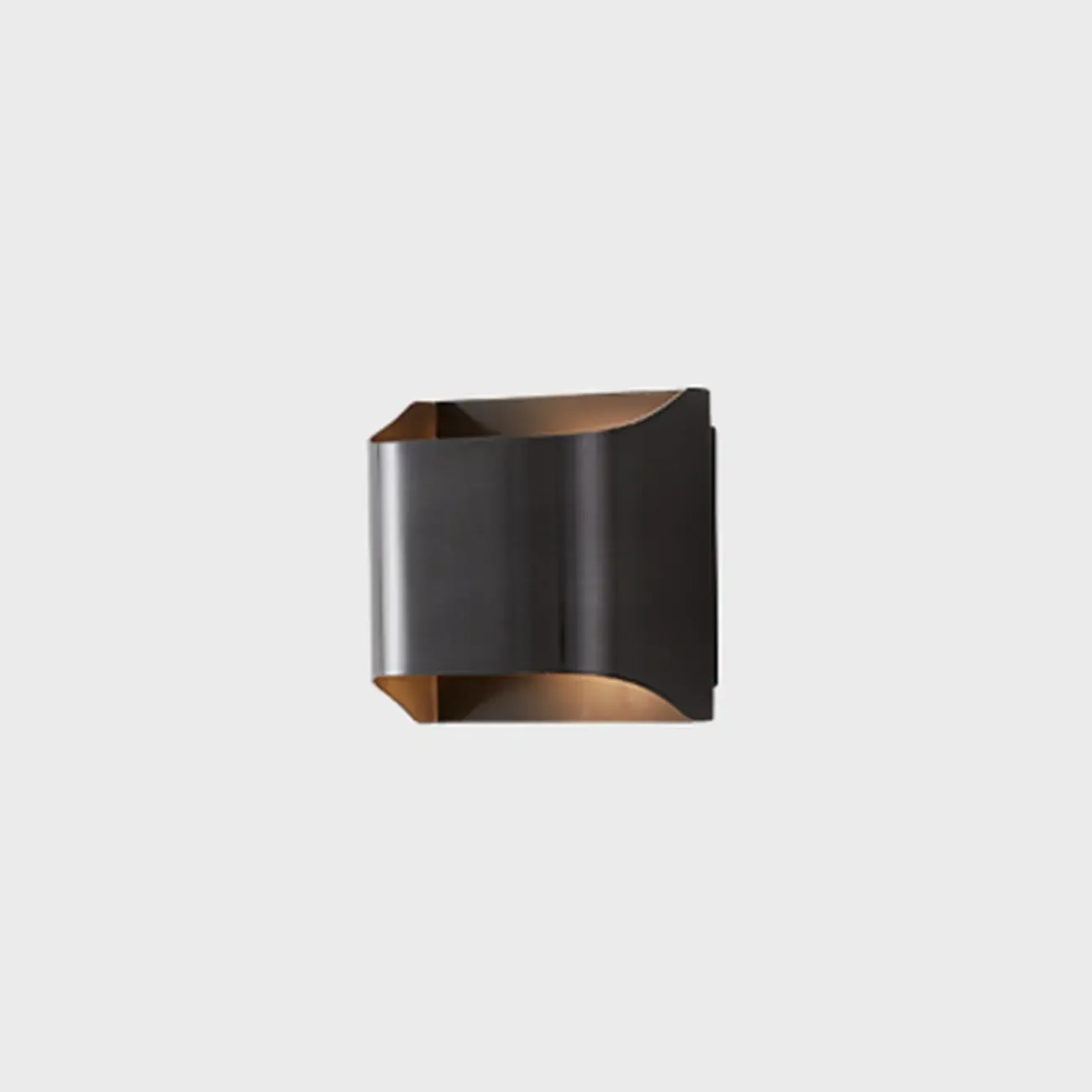2-Light Copper LED Wall Lamp in Gold/Black Finish Image - 6