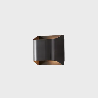 2-Light Copper LED Wall Lamp in Gold/Black Finish Image - 6