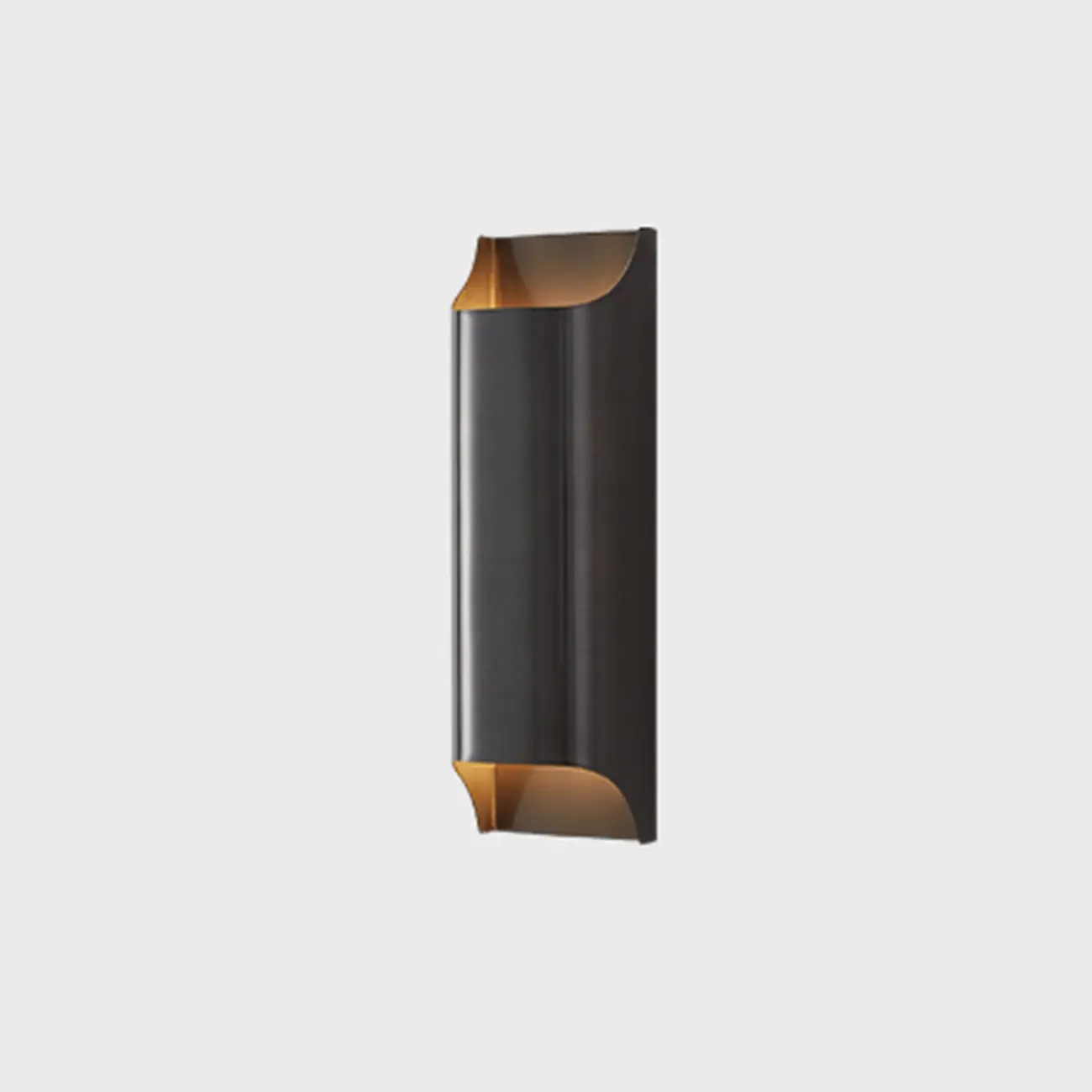 2-Light Copper LED Wall Lamp in Gold/Black Finish Image - 9