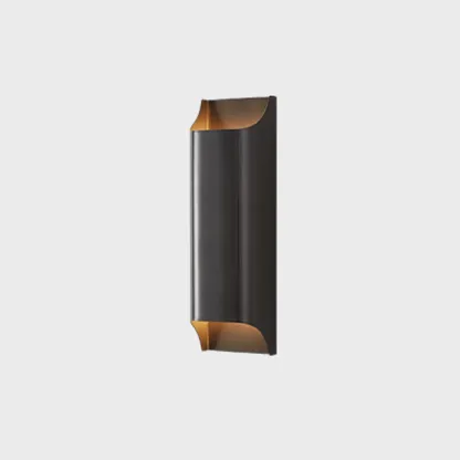 2-Light Copper LED Wall Lamp in Gold/Black Finish Image - 9