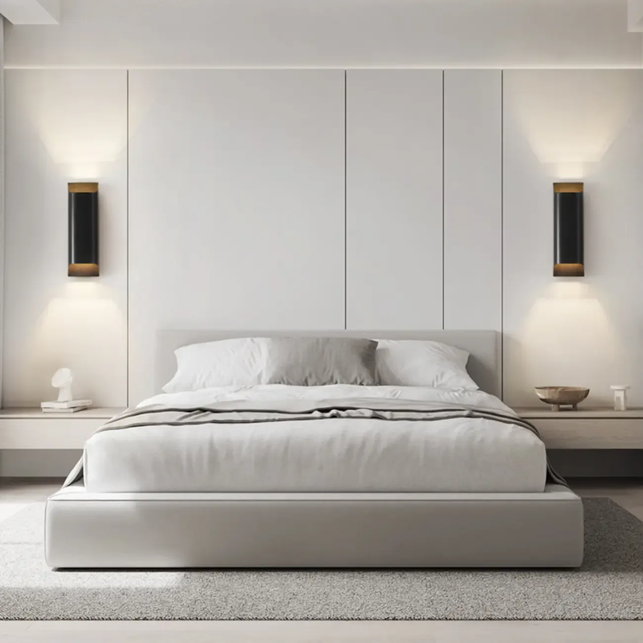 2-Light Copper LED Wall Lamp in Gold/Black Finish Image - 10