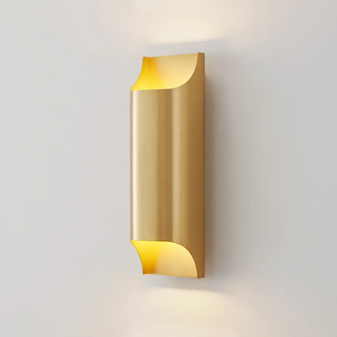 2-Light Copper LED Wall Lamp in Gold/Black Finish Image - 13