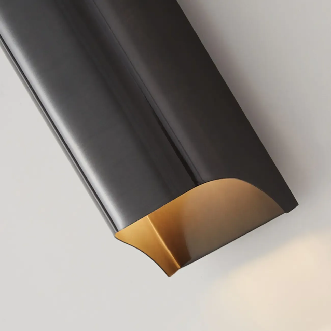 2-Light Copper LED Wall Lamp in Gold/Black Finish Image - 14