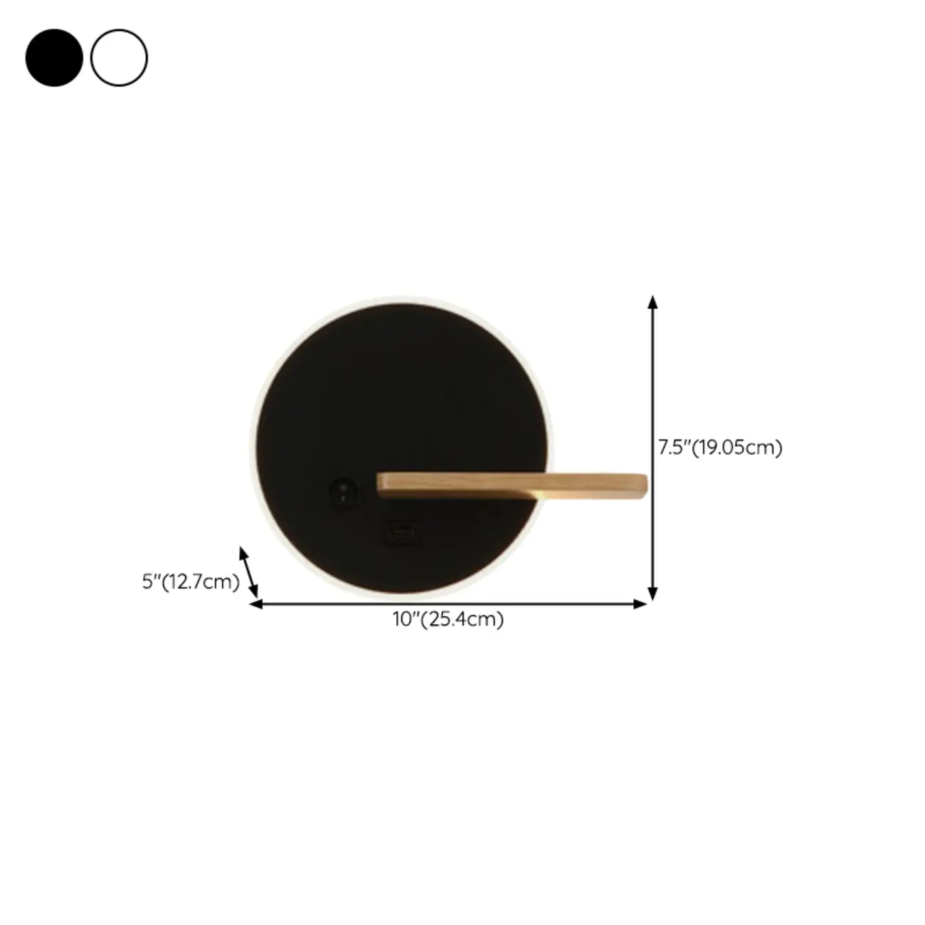 Stylish Circular LED Wall Sconce for Living Room Decor  #size