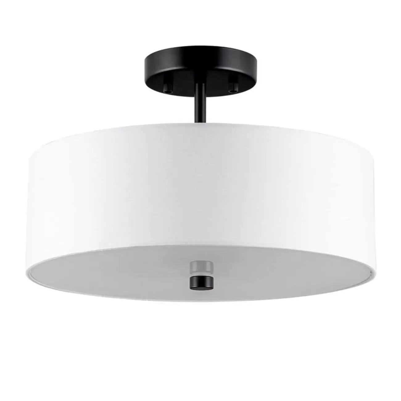 Modern Cylinder LED Semi Flush Ceiling Light for Living Room | homeyfad